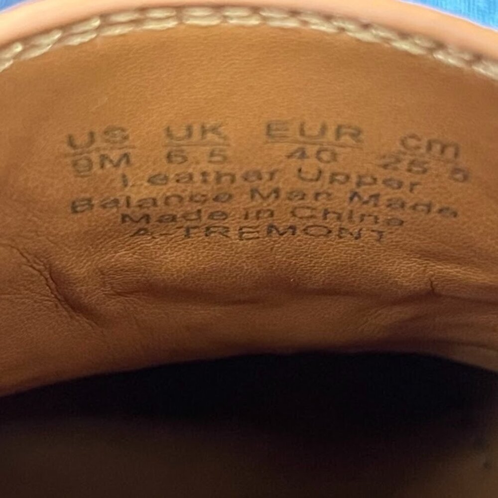 Franco Sarto Tremont Espadrille Tassel Leather Loafer Tan Preppy Modern Bold 9 - Picture 7 of 8